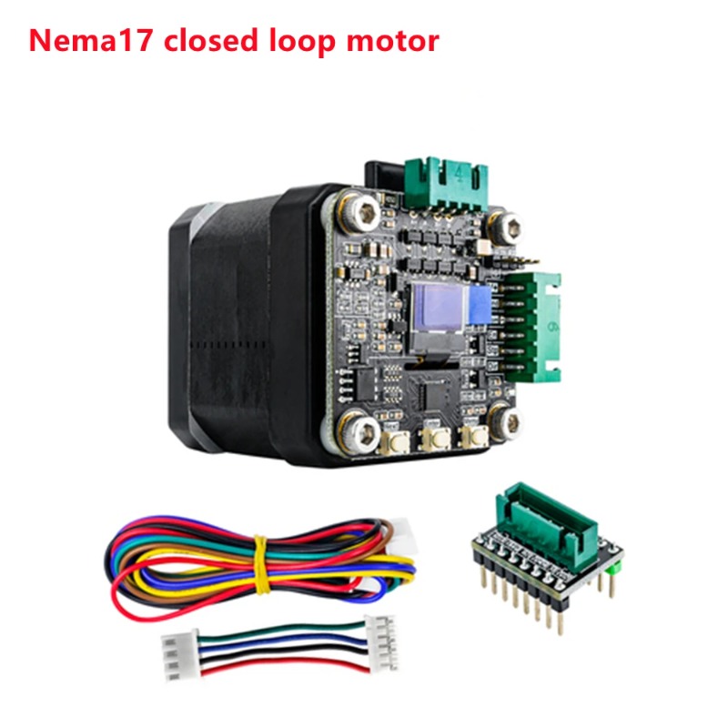 Closed Loop Stepper Motor Nema 17 - Papan Layar OLED Pengontrol Penggerak Motor
