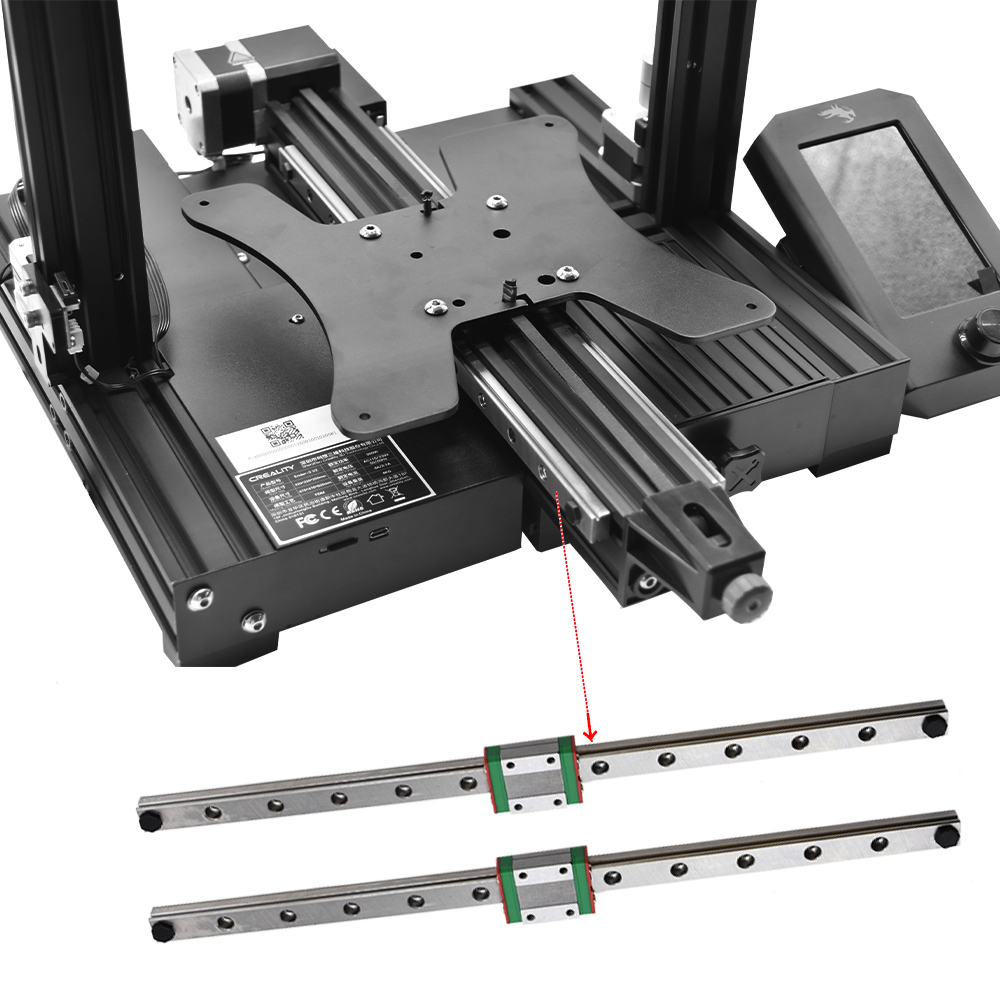 Kit Upgrade Linear Guide Dual  - Linear Rail Mgn12H Set ulasan dan harga
