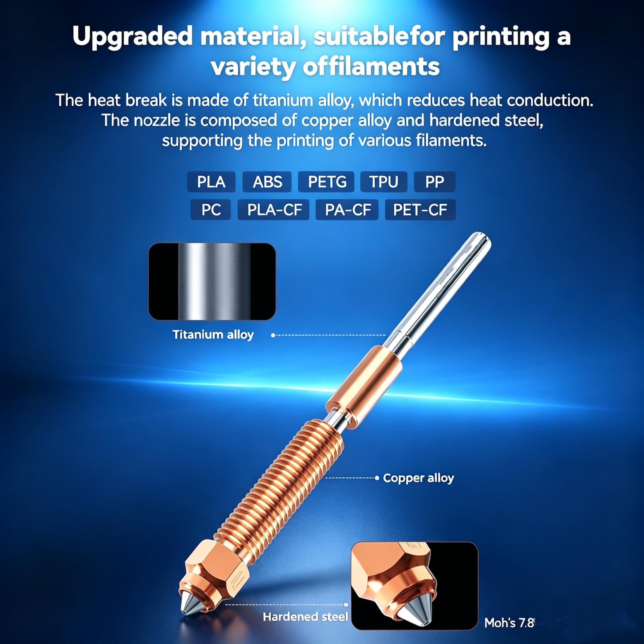 Hotend Baru Untuk Creality K1C - High Flow Ceramic Hotend ulasan dan harga