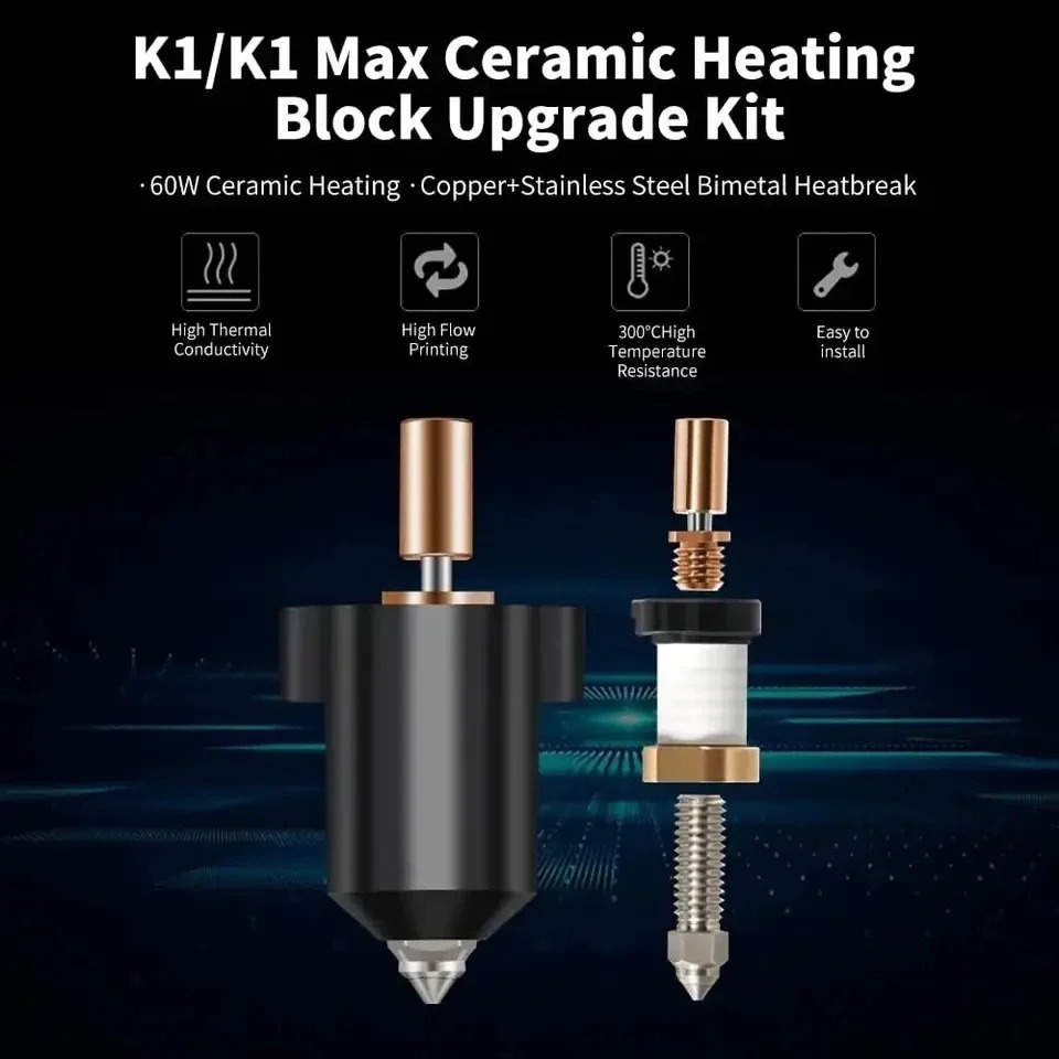 Upgrade Creality K1 keramik bl - High Flow Ceramic Hotend ulasan dan harga