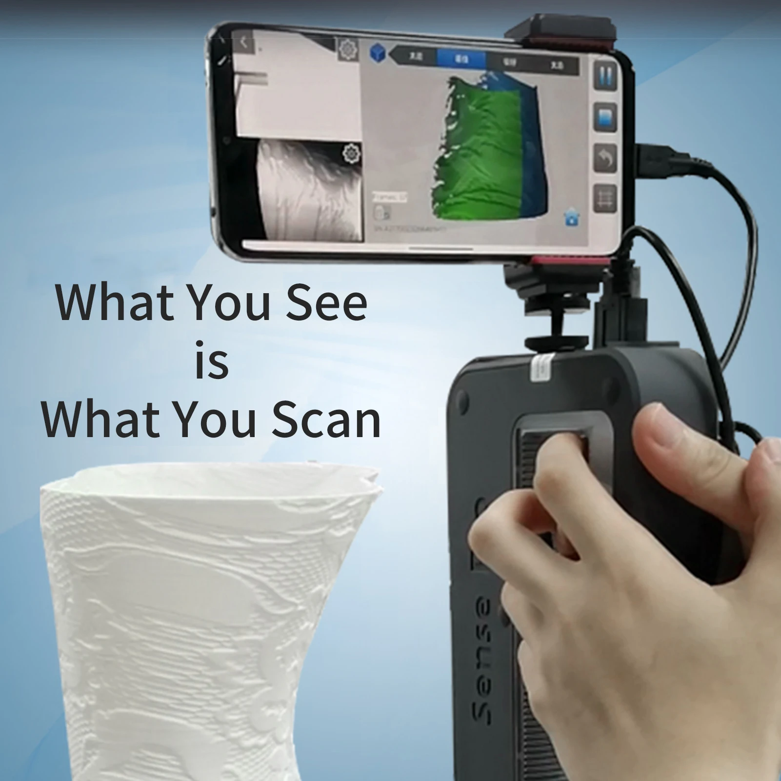 Pemindai 3D Portabel Genggam P - Handheld 3D Scanner High Precision ulasan dan harga